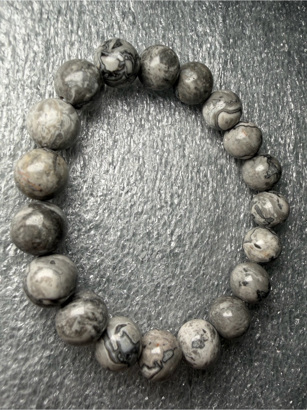 10MM Map Jasper Natural Crystal Bracelet